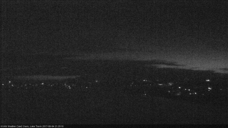 Lake Travis webcam, June 4, 2017 9:00 PM CT
