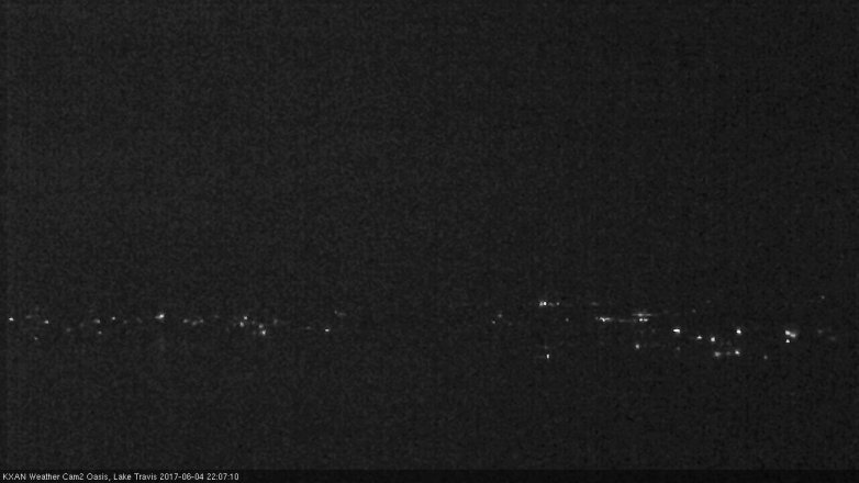 Lake Travis webcam, June 4, 2017 9:35 PM CT