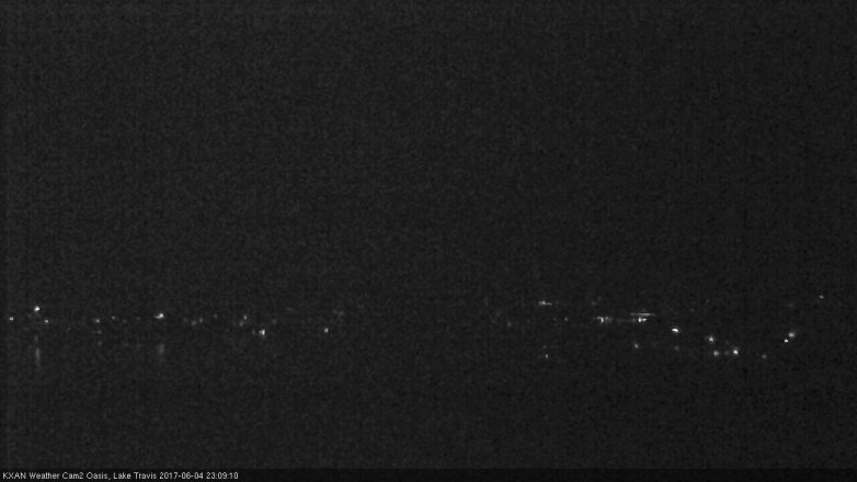 Lake Travis webcam, June 4, 2017 10:20 PM CT