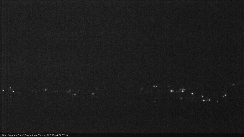 Lake Travis webcam, June 4, 2017 10:50 PM CT