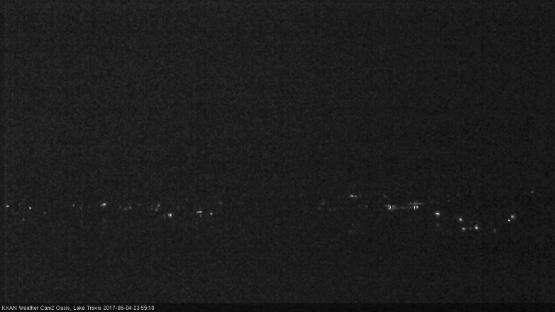Lake Travis webcam, June 4, 2017 11:10 PM CT