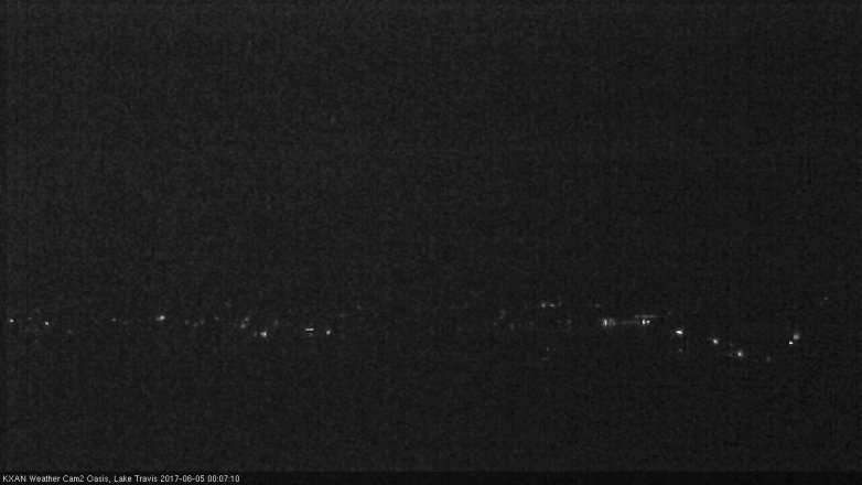 Lake Travis webcam, June 4, 2017 11:35 PM CT