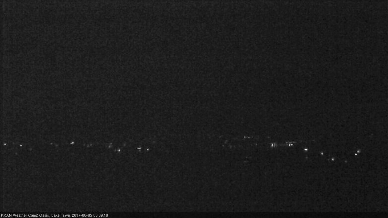 Lake Travis webcam, June 4, 2017 11:40 PM CT