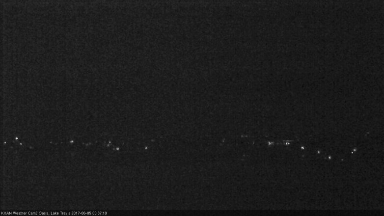 Lake Travis webcam, June 4, 2017 11:50 PM CT