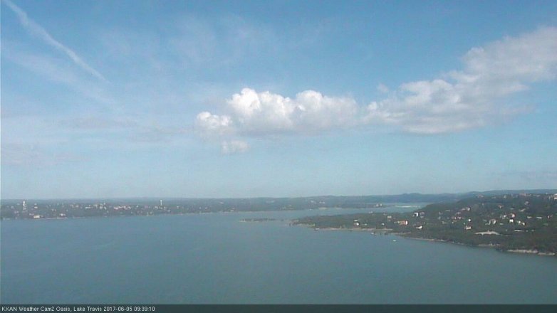 Lake Travis webcam, June 5, 2017 9:00 AM CT