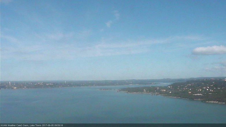 Lake Travis webcam, June 5, 2017 9:10 AM CT