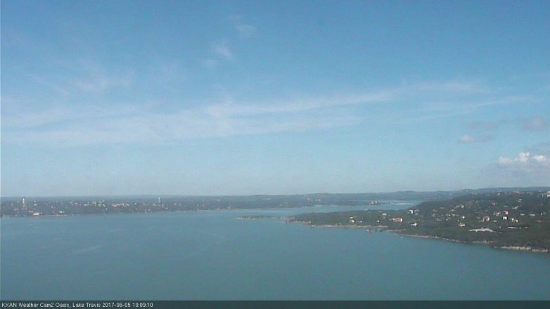 Lake Travis webcam, June 5, 2017 9:30 AM CT