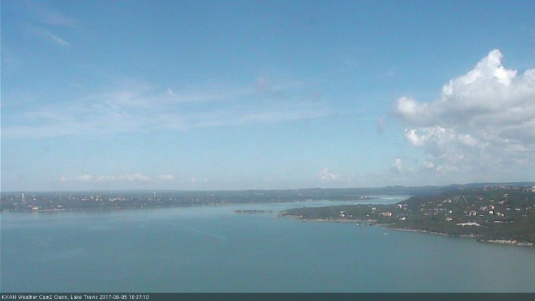 Lake Travis webcam, June 5, 2017 9:45 AM CT
