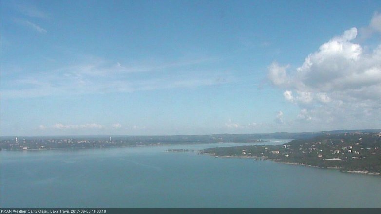 Lake Travis webcam, June 5, 2017 9:55 AM CT