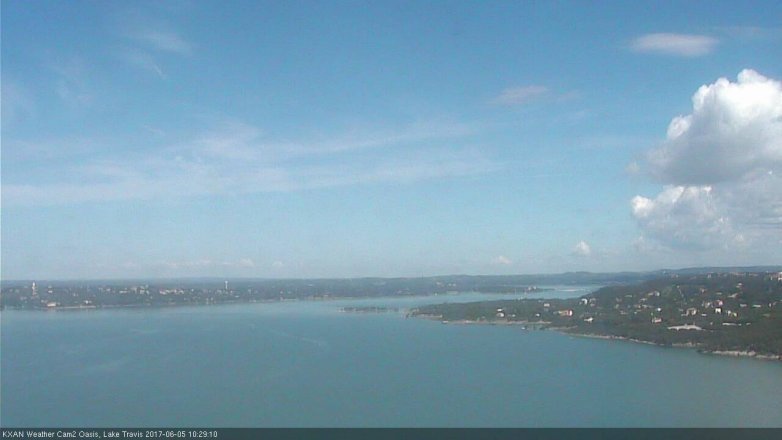 Lake Travis webcam, June 5, 2017 10:00 AM CT