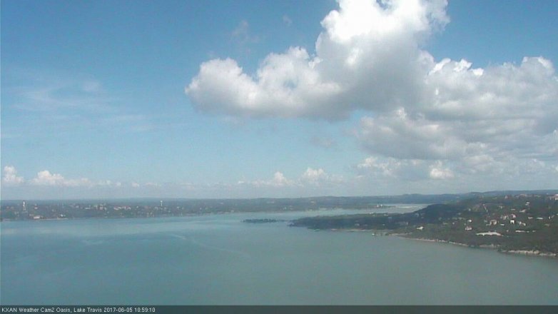 Lake Travis webcam, June 5, 2017 10:15 AM CT