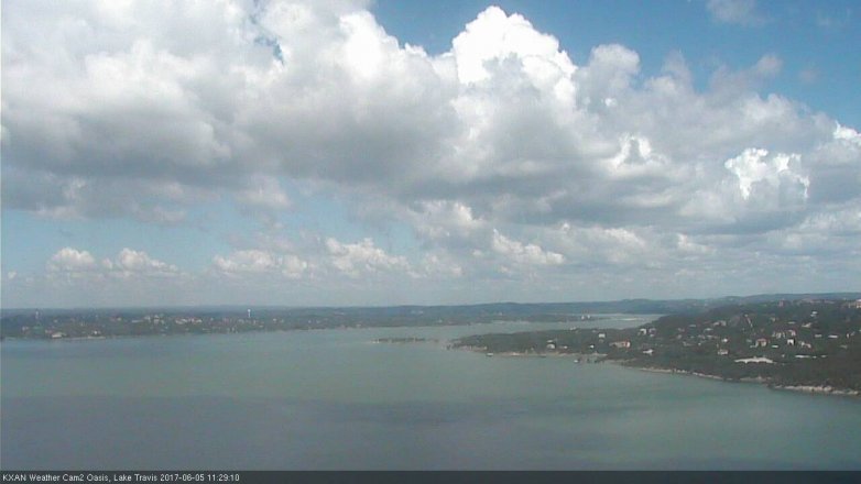 Lake Travis webcam, June 5, 2017 10:40 AM CT