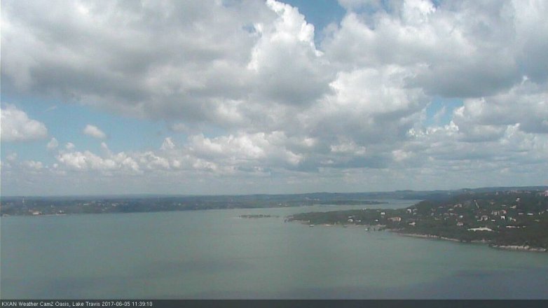 Lake Travis webcam, June 5, 2017 11:10 AM CT