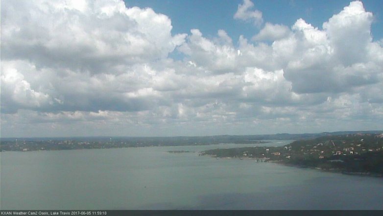 Lake Travis webcam, June 5, 2017 11:20 AM CT