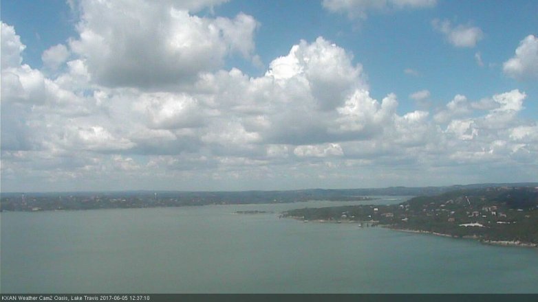 Lake Travis webcam, June 5, 2017 11:45 AM CT