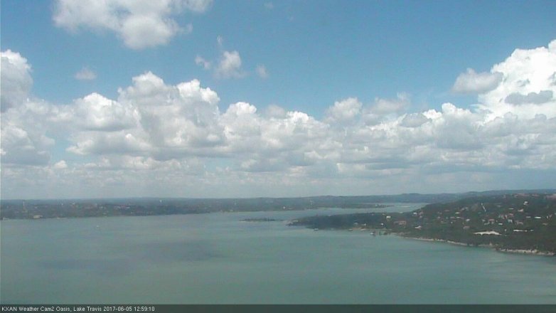 Lake Travis webcam, June 5, 2017 12:05 PM CT