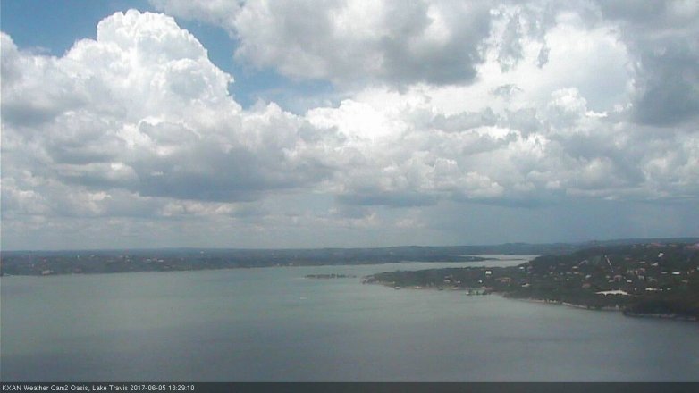 Lake Travis webcam, June 5, 2017 12:45 PM CT