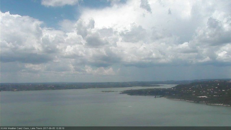 Lake Travis webcam, June 5, 2017 1:10 PM CT