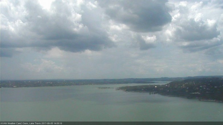 Lake Travis webcam, June 5, 2017 1:20 PM CT