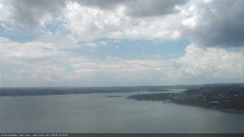 Lake Travis webcam, June 5, 2017 1:45 PM CT