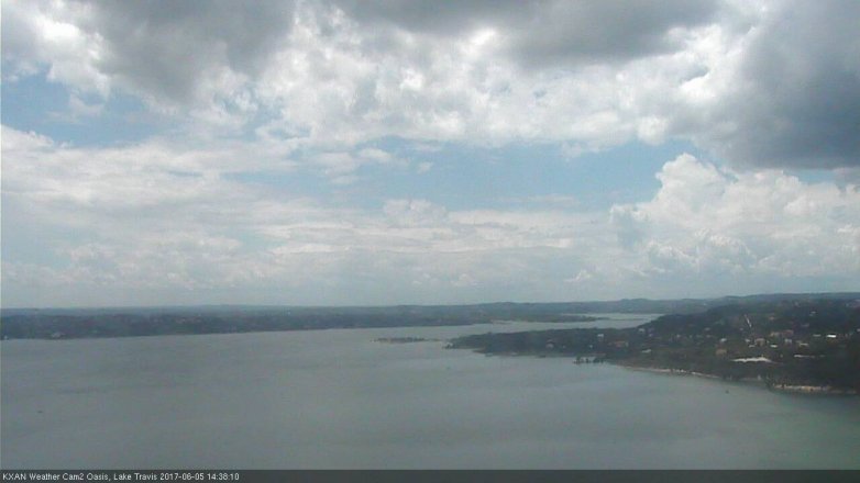Lake Travis webcam, June 5, 2017 2:00 PM CT