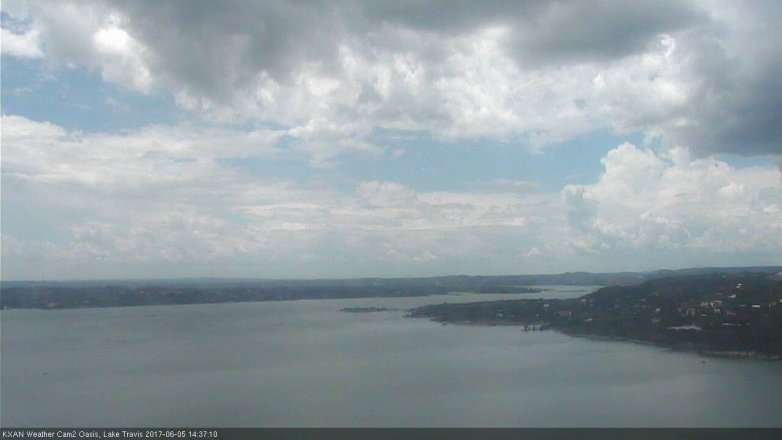 Lake Travis webcam, June 5, 2017 2:10 PM CT