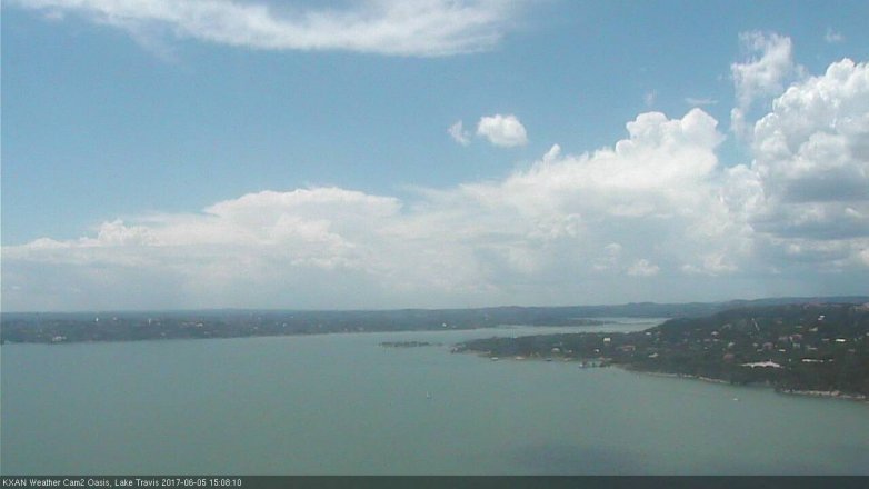 Lake Travis webcam, June 5, 2017 2:20 PM CT