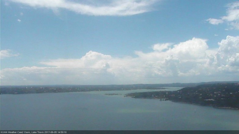 Lake Travis webcam, June 5, 2017 2:25 PM CT