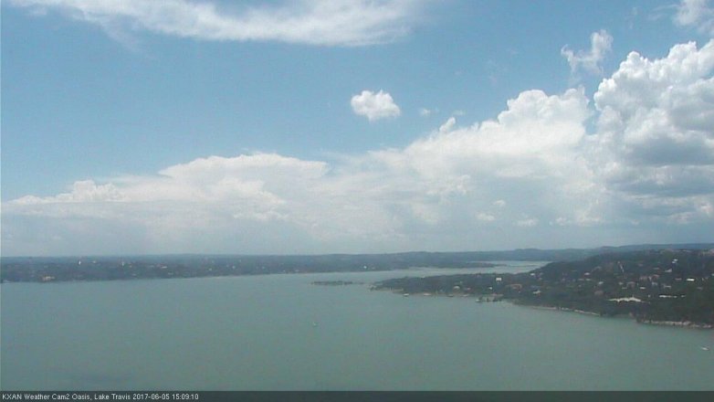 Lake Travis webcam, June 5, 2017 2:35 PM CT