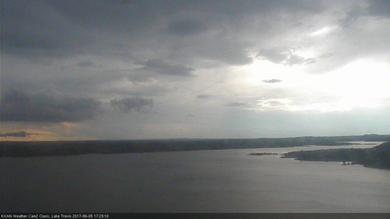 Lake Travis webcam, June 5, 2017 5:00 PM CT