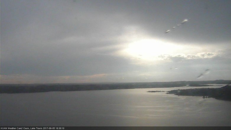 Lake Travis webcam, June 5, 2017 6:05 PM CT