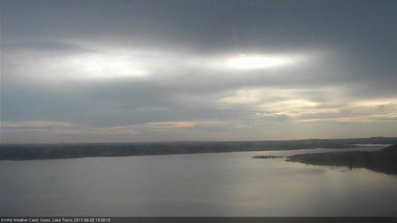 Lake Travis webcam, June 5, 2017 6:15 PM CT