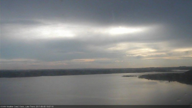 Lake Travis webcam, June 5, 2017 6:20 PM CT