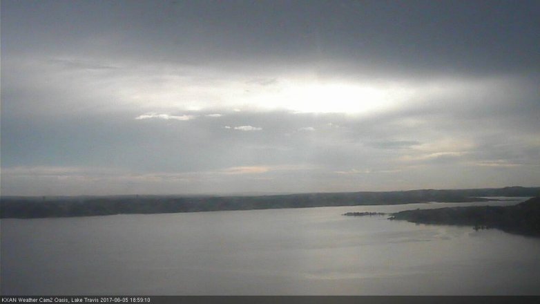 Lake Travis webcam, June 5, 2017 6:25 PM CT