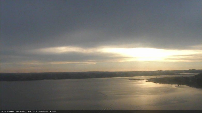 Lake Travis webcam, June 5, 2017 6:55 PM CT