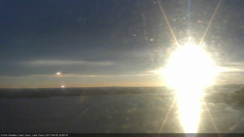 Lake Travis webcam, June 5, 2017 7:25 PM CT
