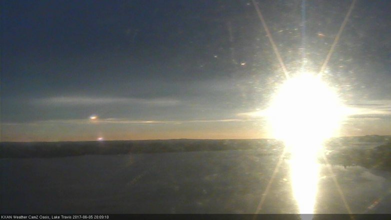 Lake Travis webcam, June 5, 2017 7:35 PM CT