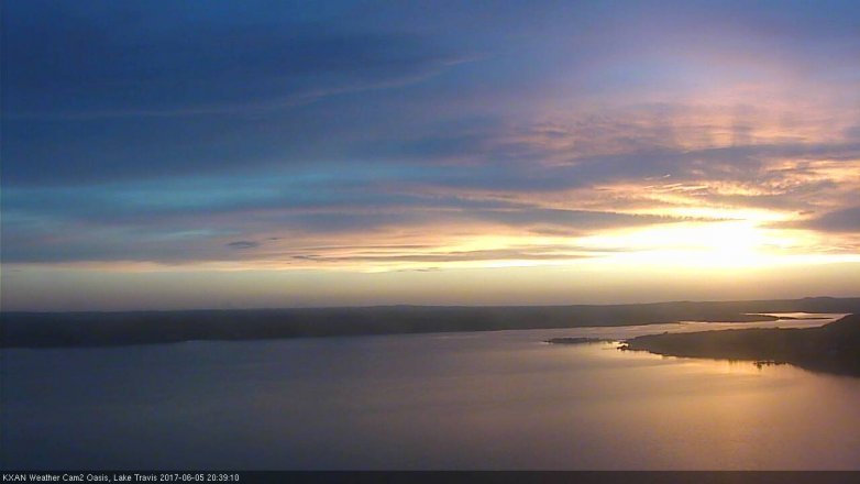 Lake Travis webcam, June 5, 2017 7:50 PM CT