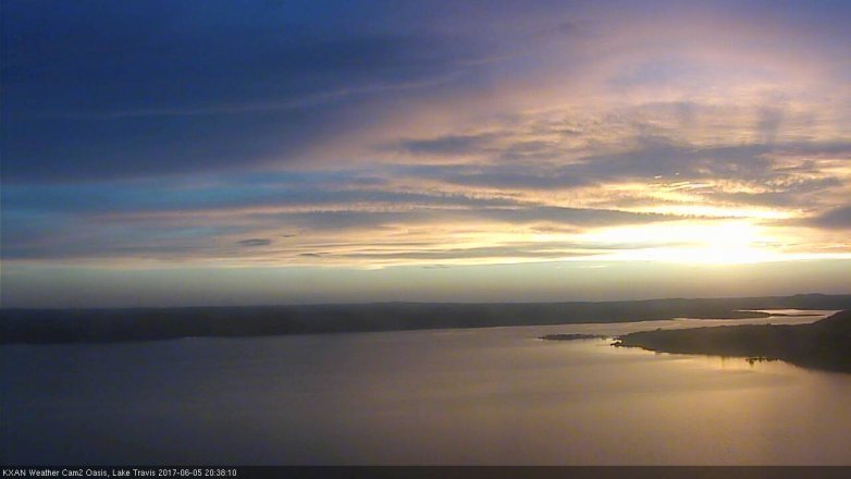 Lake Travis webcam, June 5, 2017 8:00 PM CT