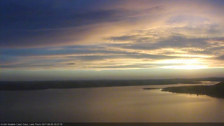 Lake Travis webcam, June 5, 2017 8:10 PM CT