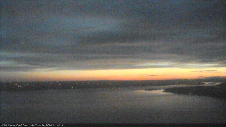 Lake Travis webcam, June 5, 2017 8:25 PM CT