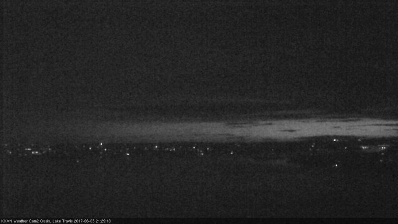 Lake Travis webcam, June 5, 2017 9:00 PM CT