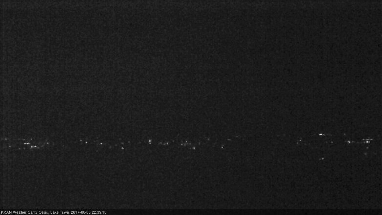 Lake Travis webcam, June 5, 2017 9:45 PM CT