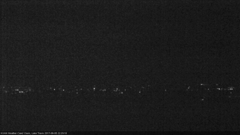 Lake Travis webcam, June 5, 2017 10:00 PM CT
