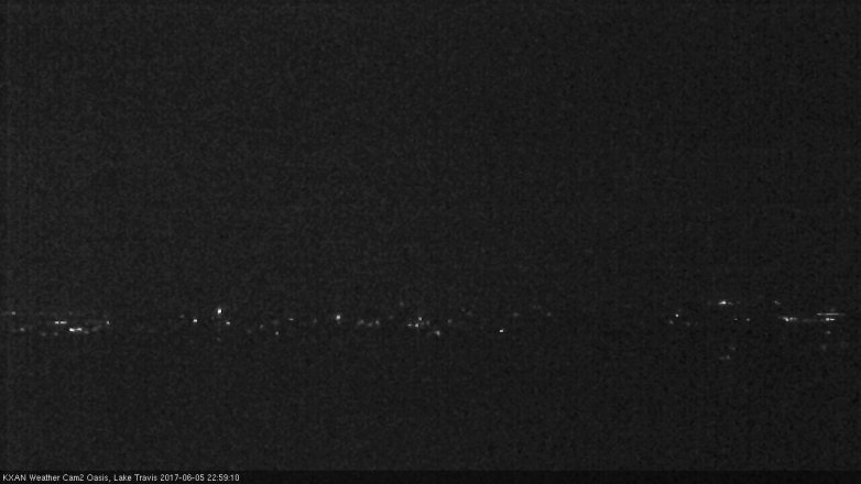 Lake Travis webcam, June 5, 2017 10:10 PM CT