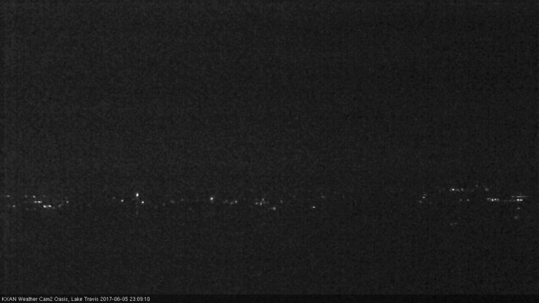 Lake Travis webcam, June 5, 2017 10:30 PM CT