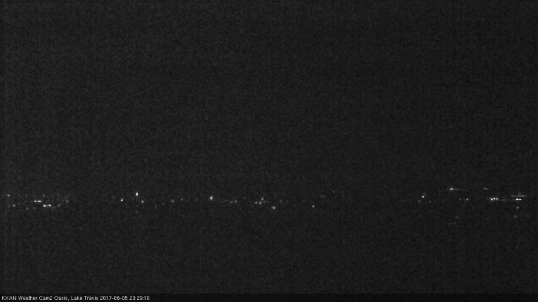 Lake Travis webcam, June 5, 2017 11:00 PM CT