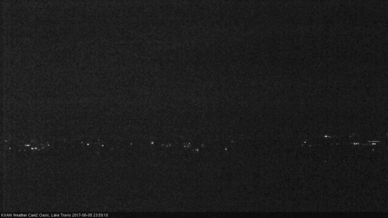 Lake Travis webcam, June 5, 2017 11:15 PM CT