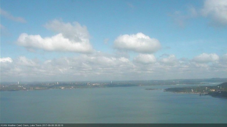 Lake Travis webcam, June 6, 2017 9:00 AM CT
