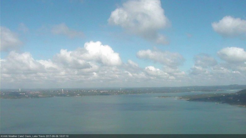 Lake Travis webcam, June 6, 2017 9:20 AM CT